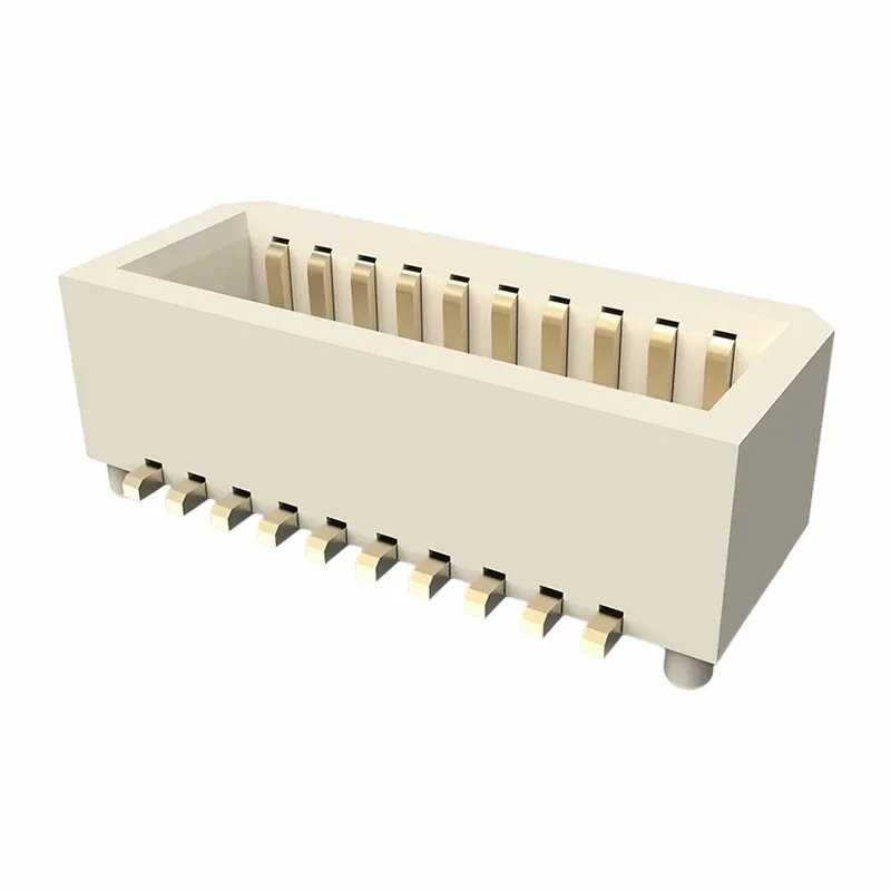 0.8mm Female Header Double Row Vertical SMT