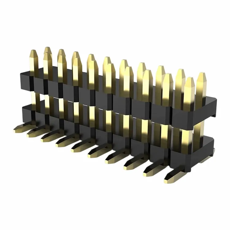 0.8mm Pin Header Double Row Double Plastic SMT