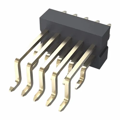 1.0mm Pin Header Double Row Right Angle SMT