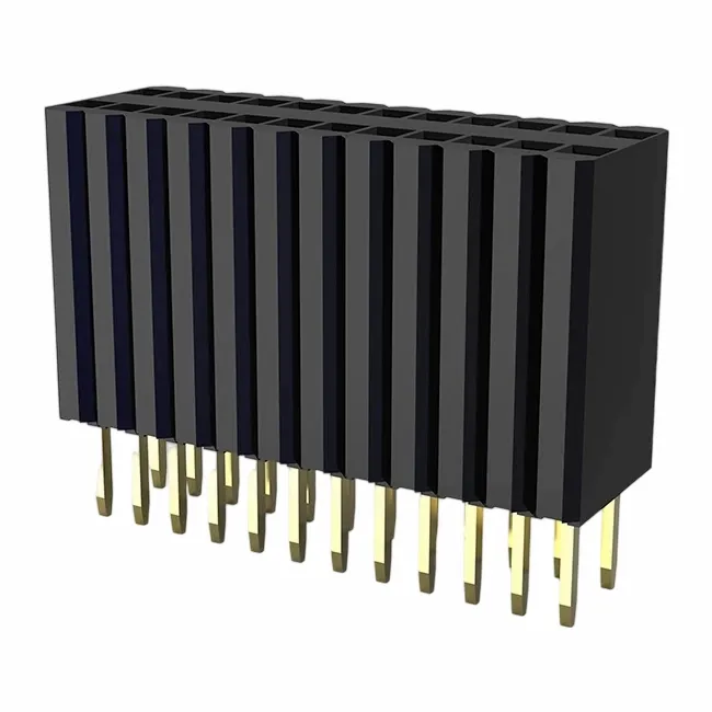 1.27x2.54mm Female Header Single Row Straight