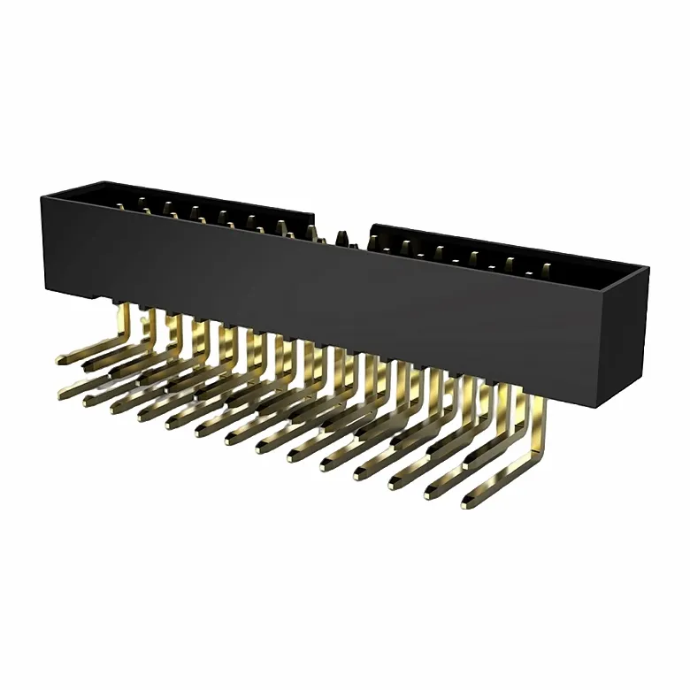 2.0mm Box Header Double Row Right Angle DIP