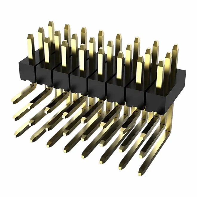 2.54mm Pin Header Tripple Row Right Angle DIP